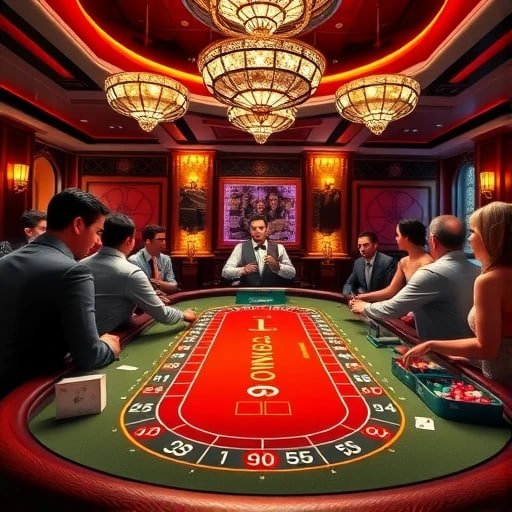 Antarmuka Boom City erek 21 menampilkan tiga permainan slot dengan leaderboard komunitas
